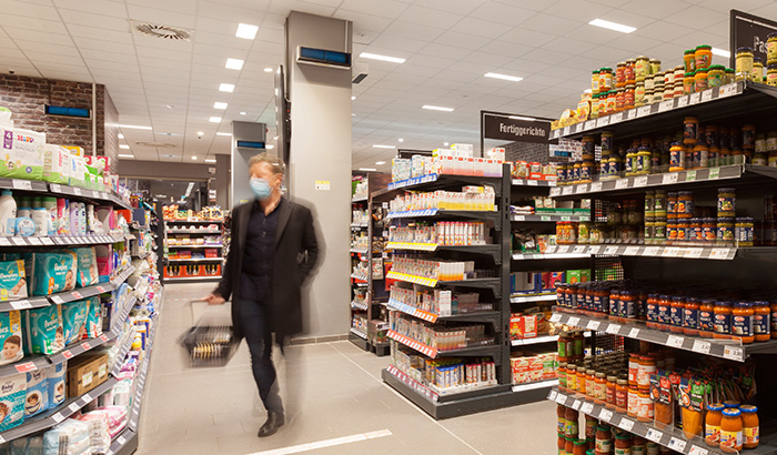 EDEKA eerste supermarket met UV-C desinfectie