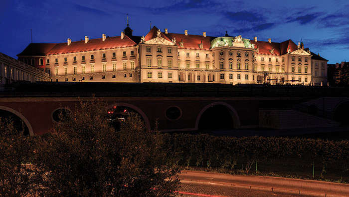 Verlichting van Philips verandert het Koninklijk Paleis in Polen in een iconisch herkenningspunt 