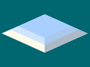 Un éclairage latéral avec une ombre crée une illusion de lumière solaire directionnelle
