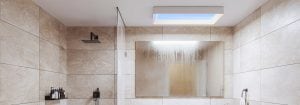 Philips Skylight est conçu pour reproduire la luminosité, les nuances et la profondeur de la lumière du soleil, créant l'illusion de la lumière du jour à l'intérieur grâce à la technologie LED brevetée NatureConnect.